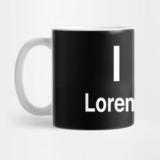 I Heart Lorem Ipsum Mug